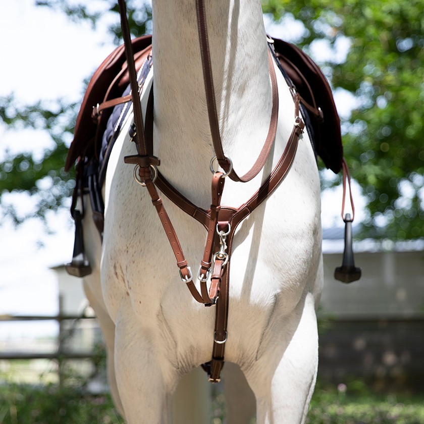 Collier de chasse cuir pour double quartier Précision