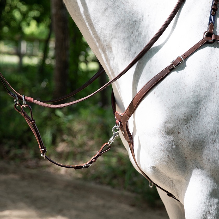 Collier de chasse cuir pour double quartier Précision