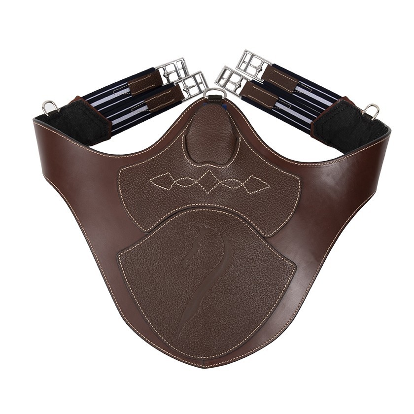 Belly guard girth - leather part