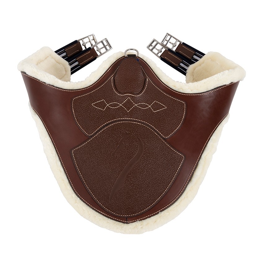 Belly guard girth - leather part