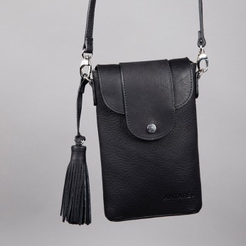 POCHETTE CUIR NOIR ANTARES